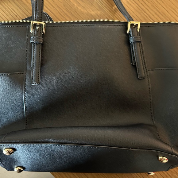 Michael Kors Black Saffiano Charlotte Tote Bag (like new) - Picture 9 of 15